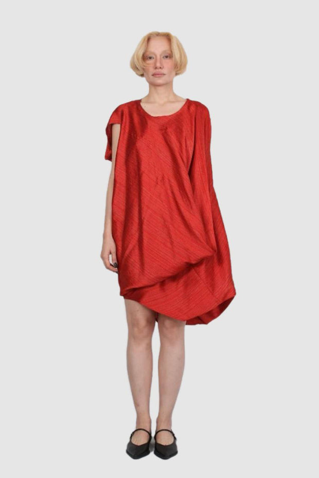 Red Taffeta Dress