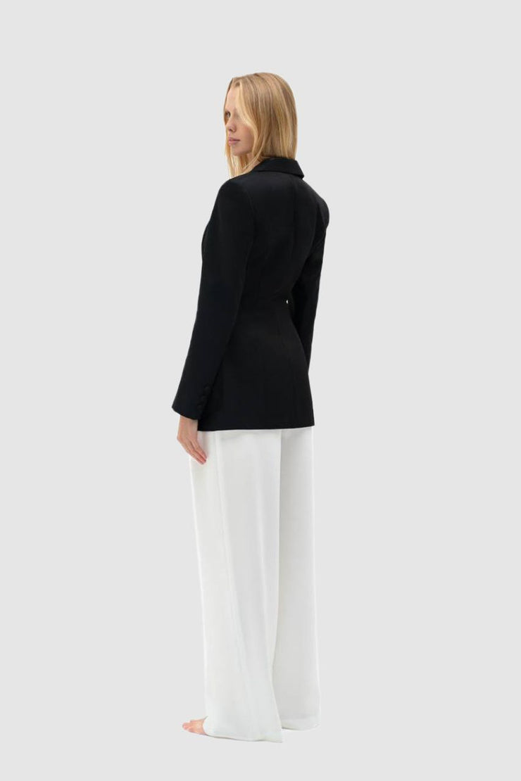 ISABELA TAILORED PADDED SHOULDER BLAZER