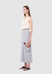 Grey Asymmetrical Skirt