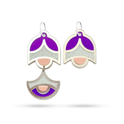 Avisa Purple Earrings