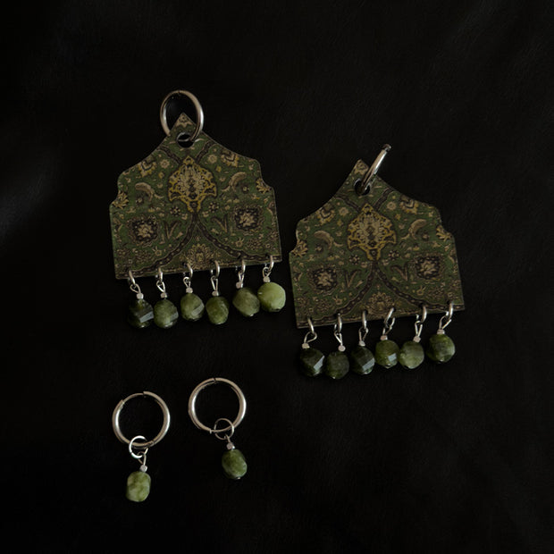 Green Vaqar Earrings