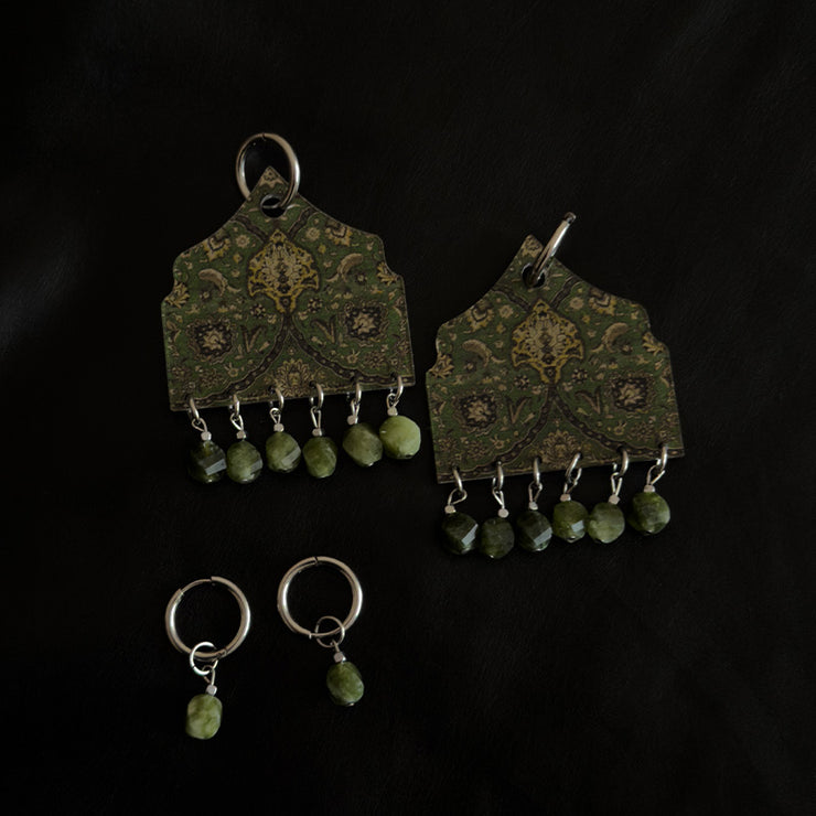 Green Vaqar Earrings