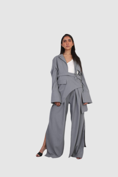 Grey cotton coat