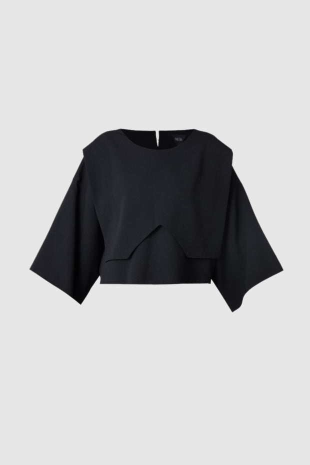 Prim Black Blouse