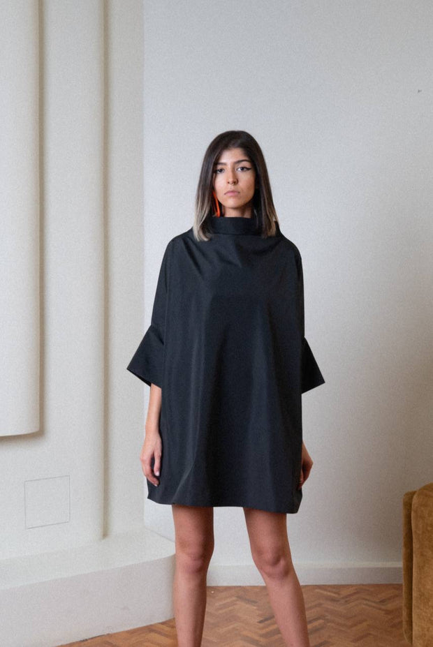 Black Square Rain Dress