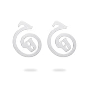 Stud Silver Hich Persian Calligraphy Earrings