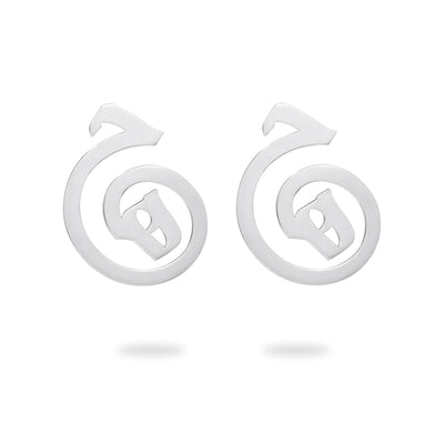 Stud Silver Hich Persian Calligraphy Earrings