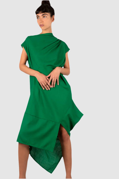 Green Feather Dress
