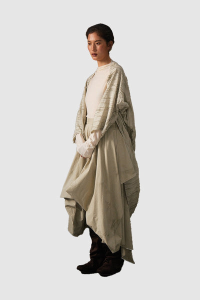 YOUGUANG Two-tier Ombre Drape Skirt