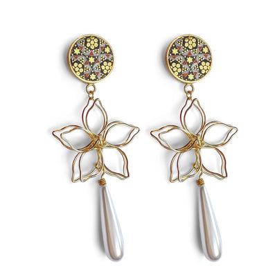 Flower Drop Earrings