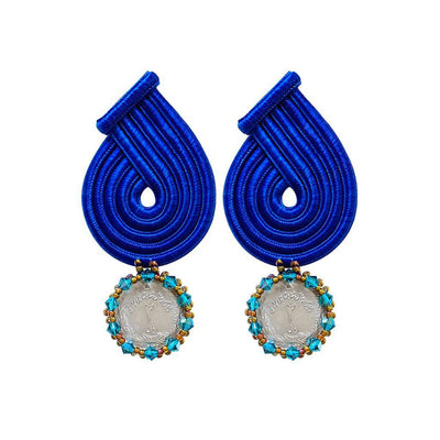 Drop Blue Earrings