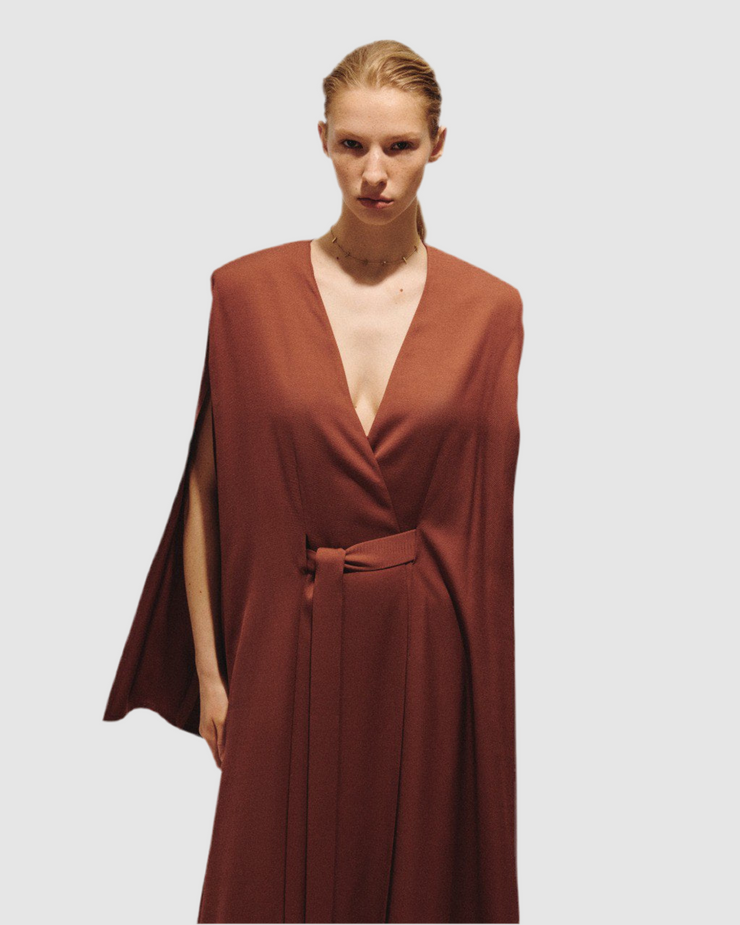 Copper Loose Fitting Dress