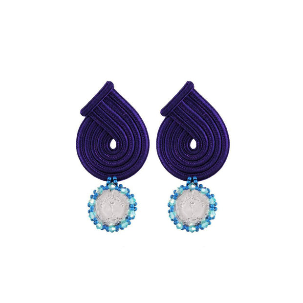 Drop Purple Earrings