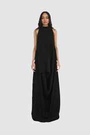 Black Fluid Geometry Dress