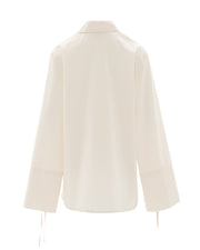 Loose fitting shirt with draws string