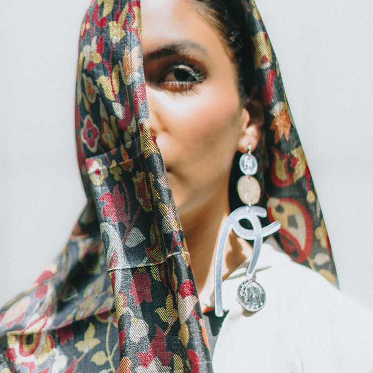 Eye of Horous Silver Earring