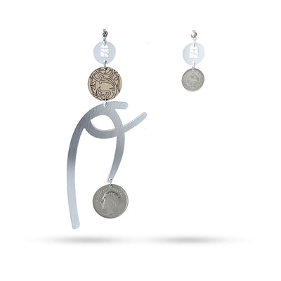 Eye of Horous Silver Earring