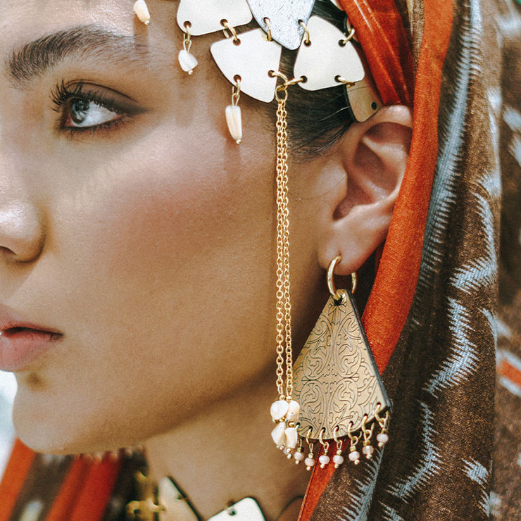 Lida Gold Earring