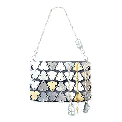 Vosha Silver Clutch