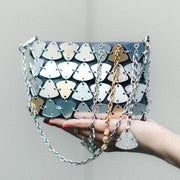 Vosha Silver Clutch