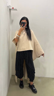 Asymmetrical Cape Dress