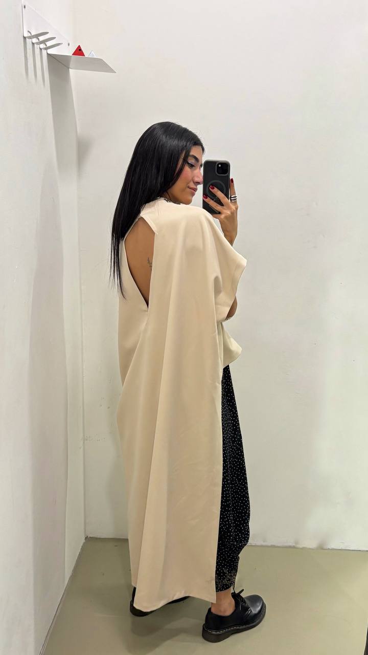 Asymmetrical Cape Dress