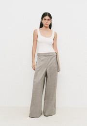 Beige Palazzo Pants