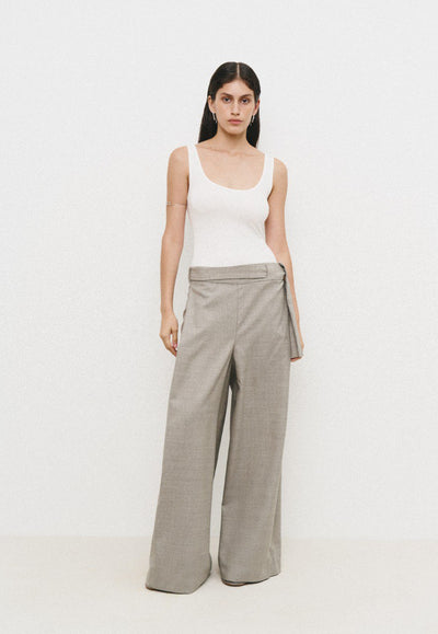 Beige Palazzo Pants