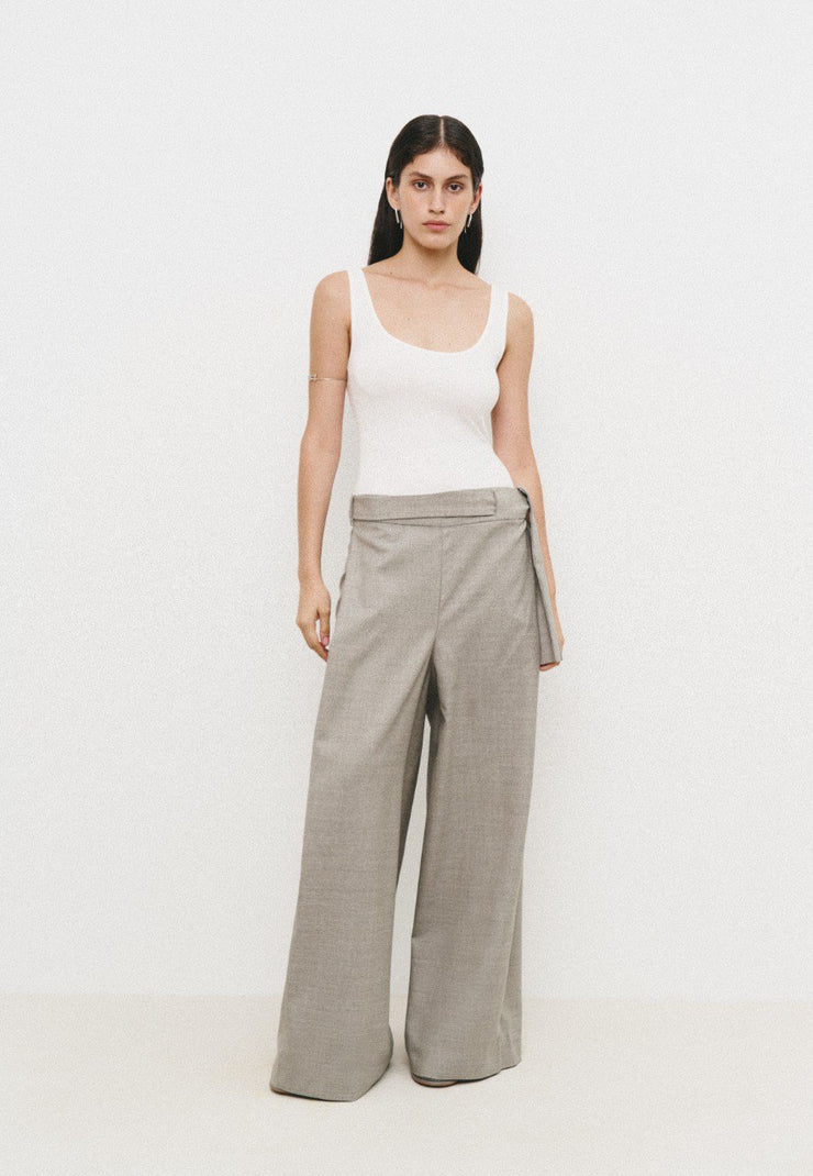 Beige Palazzo Pants