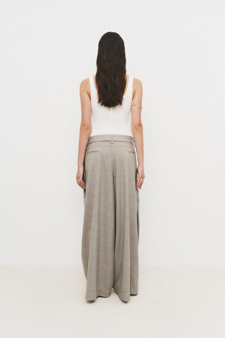 Beige Palazzo Pants