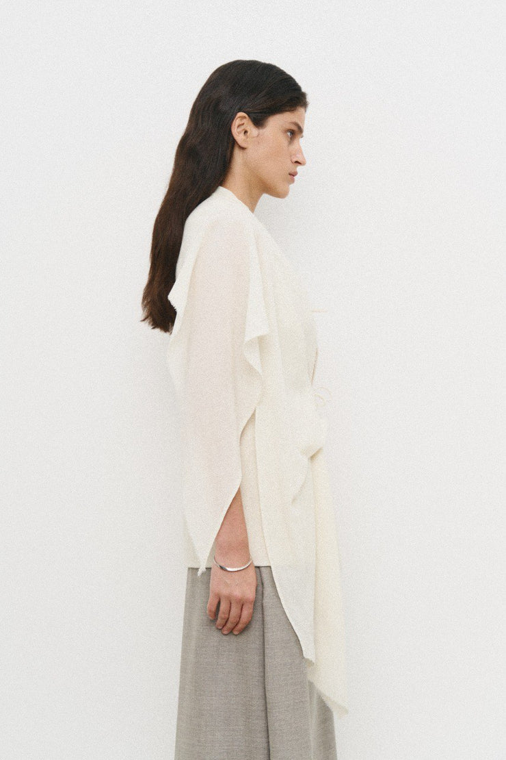 Ivory Blouse Vest