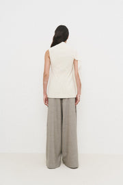 Ivory Blouse Vest