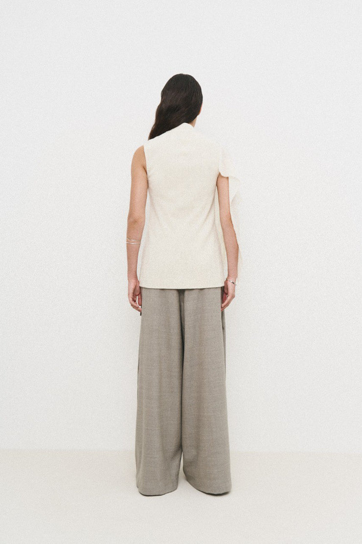 Ivory Blouse Vest