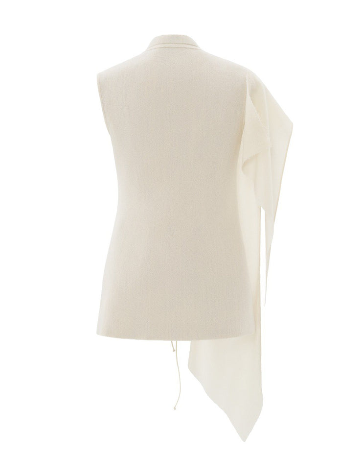 Ivory Blouse Vest