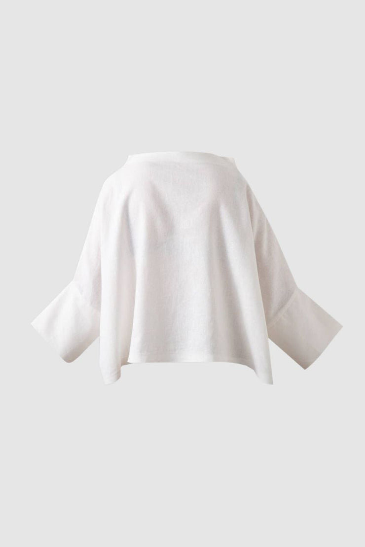 White Square Blouse