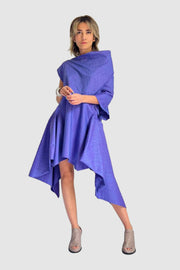 Purple Linen Silk Dress