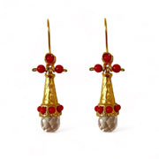 Crystal Coral Earring