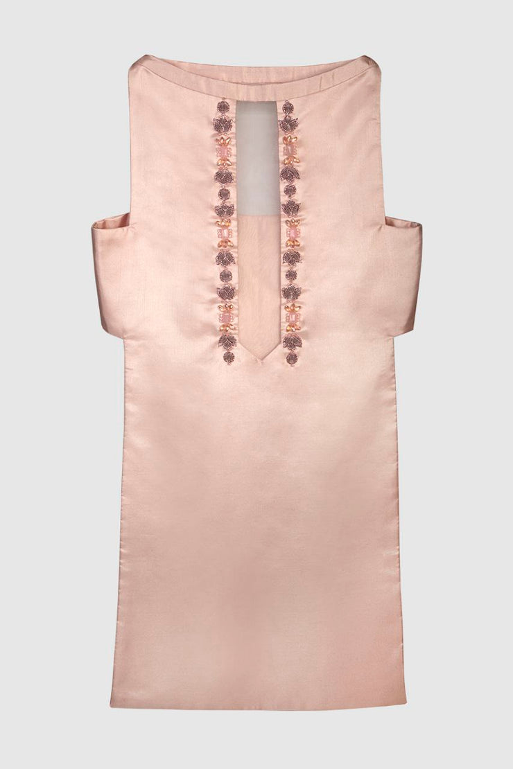 Peach Sermeh Embroidery Top