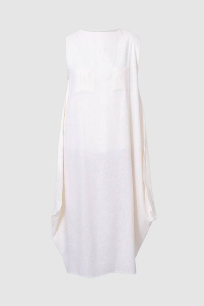 White Diamond Linen Dress