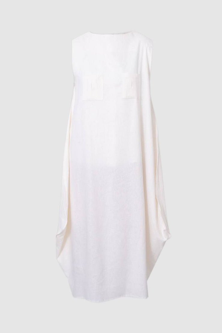 White Diamond Linen Dress