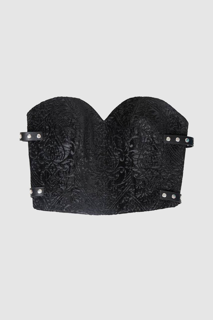 Black Velvet Vintage Corset