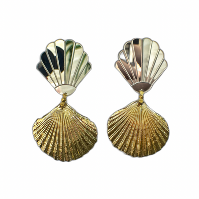 Shell Gold Earrings