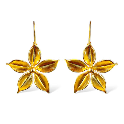 Gold Flower Earring