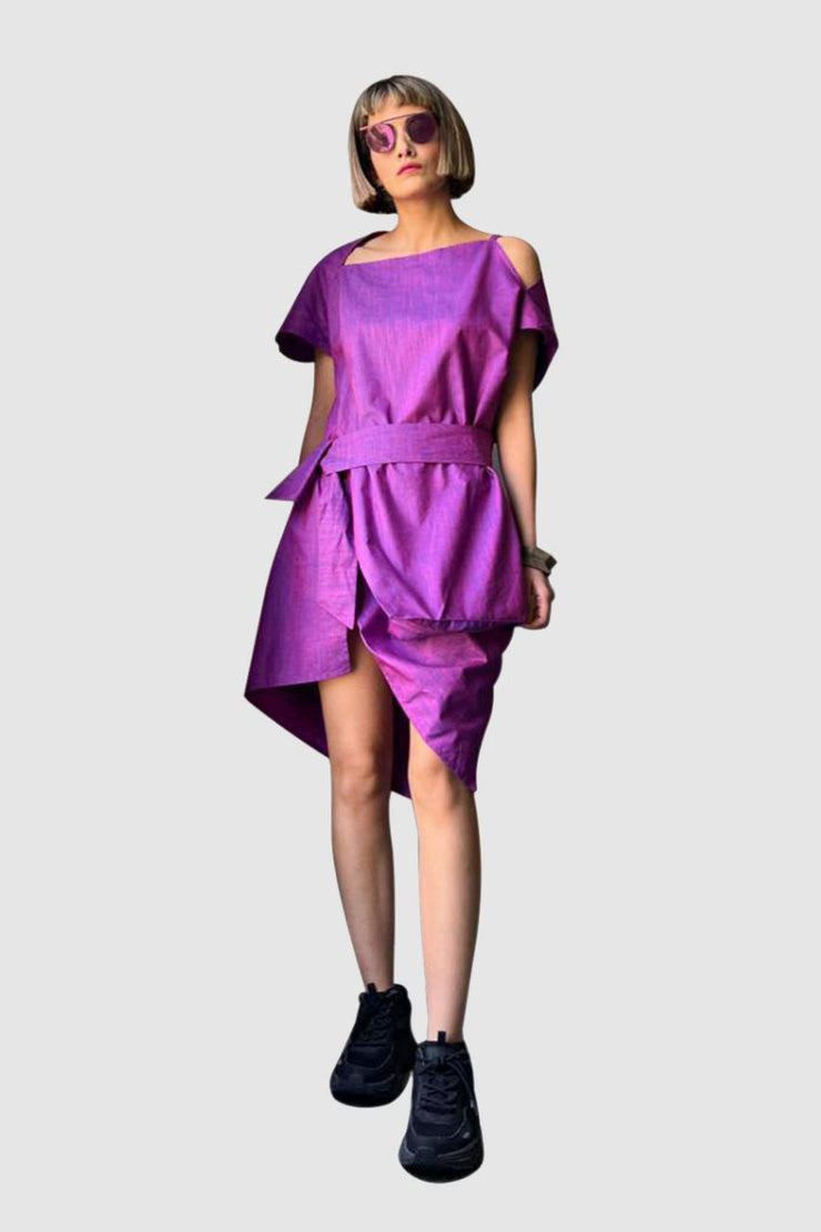 Asymmetrical Lilac Dress