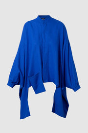 Blue Kimono Sleeve Blouse