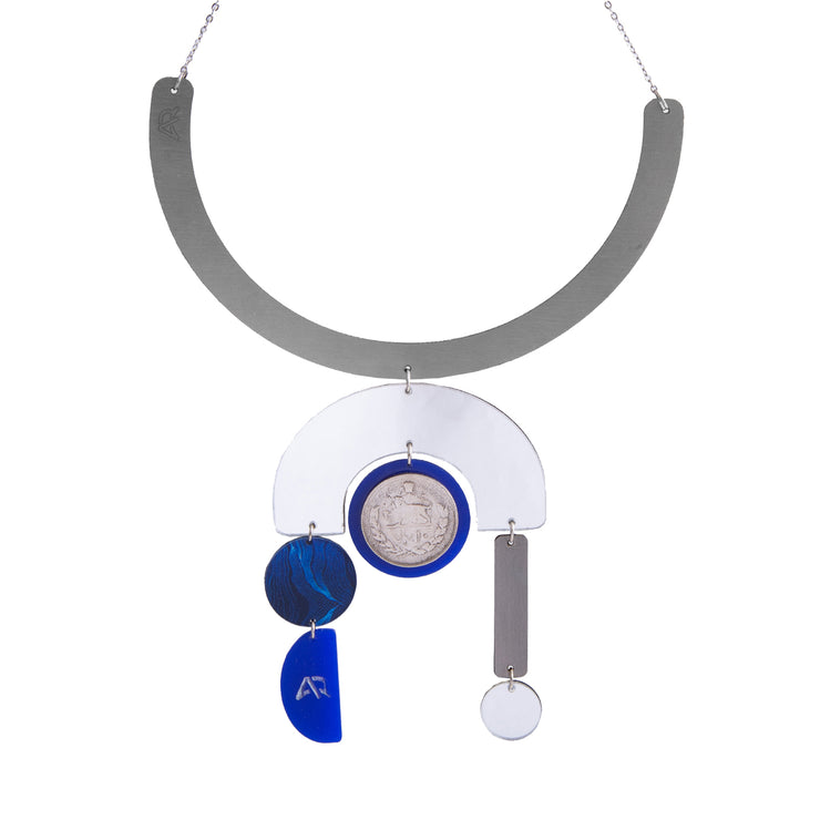 Blue Temple Necklace - Shop New fashion designer clothing, shoes, bags & Accessories online - KÖWLI SHOP