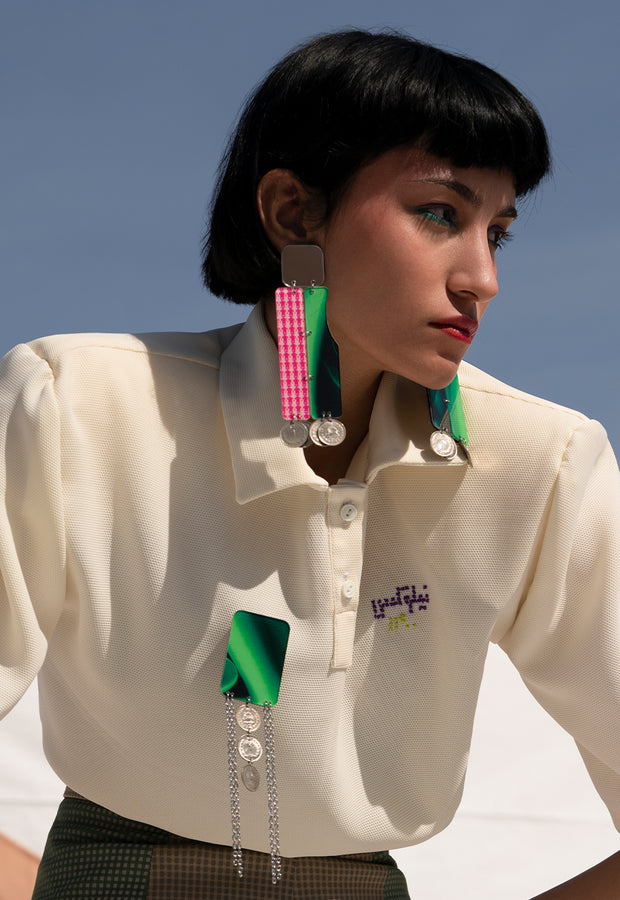 Niloox Brooch Green - Shop New fashion designer clothing, shoes, bags & Accessories online - KÖWLI SHOP