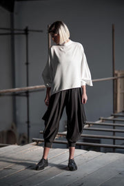 White Section Blouse - Shop New fashion designer clothing, shoes, bags & Accessories online - KÖWLI SHOP
