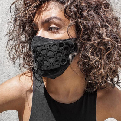 Lili Vegan Leather Face Mask - Shop New fashion designer clothing, shoes, bags & Accessories online - KÖWLI SHOP