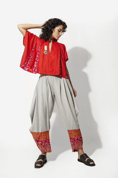 Xat-O-Rabt Grey Trousers - Shop New fashion designer clothing, shoes, bags & Accessories online - KÖWLI SHOP